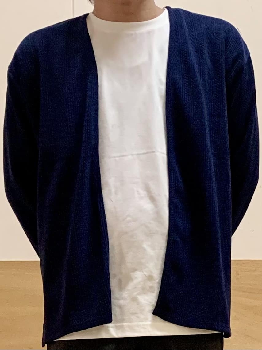 MATUさんの「THE SHOP TK｜【セットでお買い得！】モールニットカーディガン＋長袖Tシャツ　洗濯機OK/吸水速乾・毛玉になりにくい」を使ったコーディネート