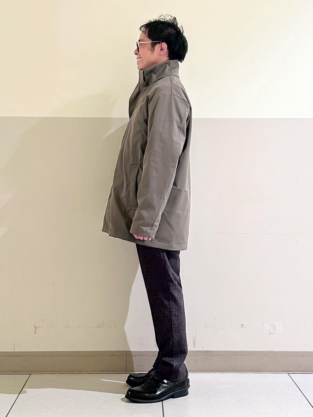 KENJI Iさんの「THE SHOP TK｜【3WAY】中綿ライナー付き カルゼコート　洗濯機OK/ON・OFF対応」を使ったコーディネート