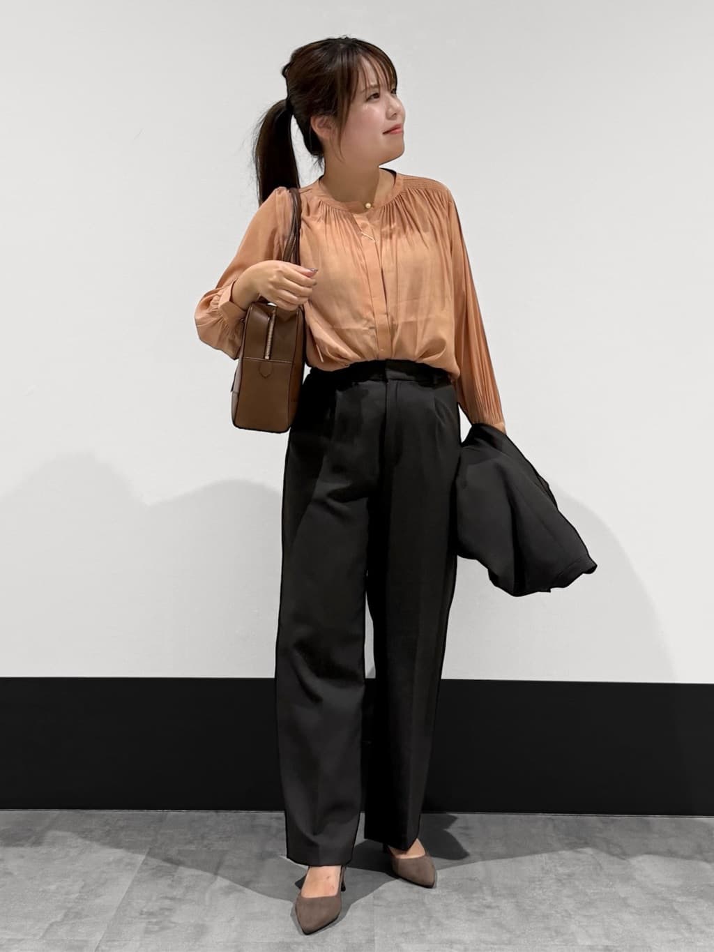 macchaさんの「THE SHOP TK｜ビジネスノーカラージャケット【セットアップ可/洗える】/CAVIANシリーズ」を使ったコーディネート