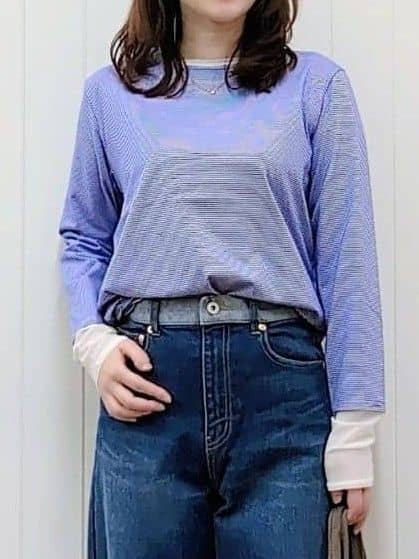 itoさんの「Dessin｜【洗える】デニムカーブパンツ」を使ったコーディネート