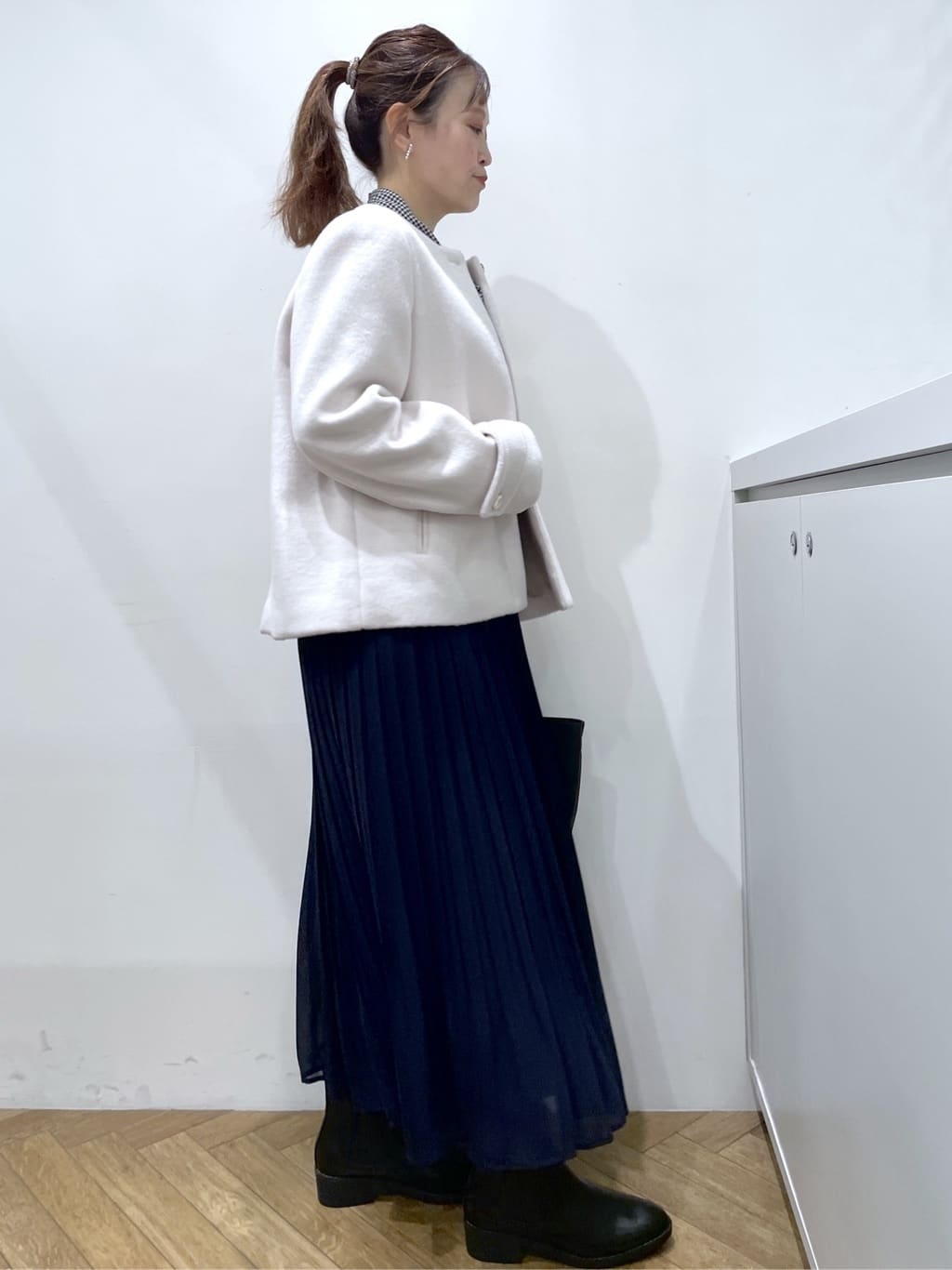 Junさんの「index｜アシンメトリーレイヤードボウタイブラウス【洗濯機OK／イージーアイロン／防シワ】《XS～3L》」を使ったコーディネート