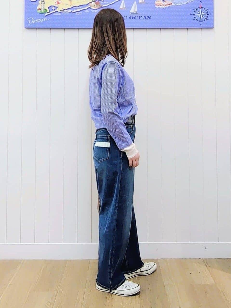 itoさんの「Dessin｜【洗える】デニムカーブパンツ」を使ったコーディネート
