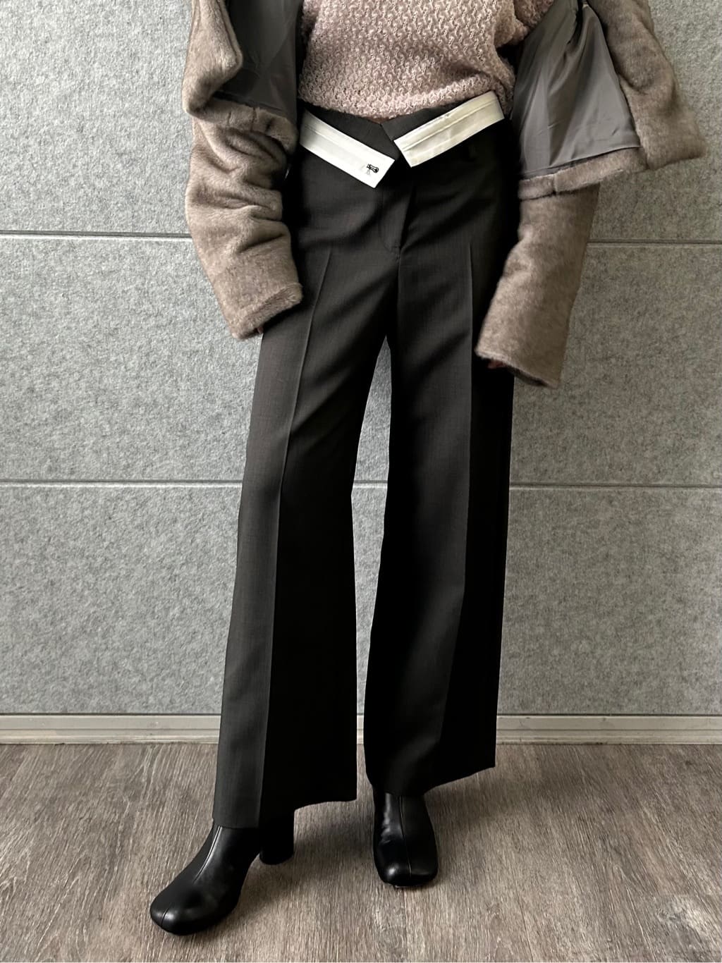 honoka Aさんの「CODE A｜2way sheer mohair pullover」を使ったコーディネート