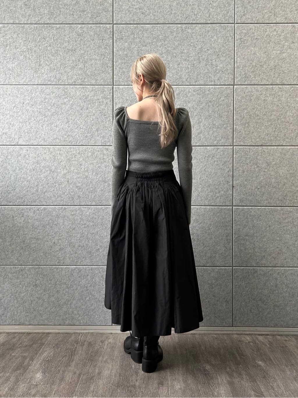 honoka Aさんの「CODE A｜femi gather rib knit」を使ったコーディネート