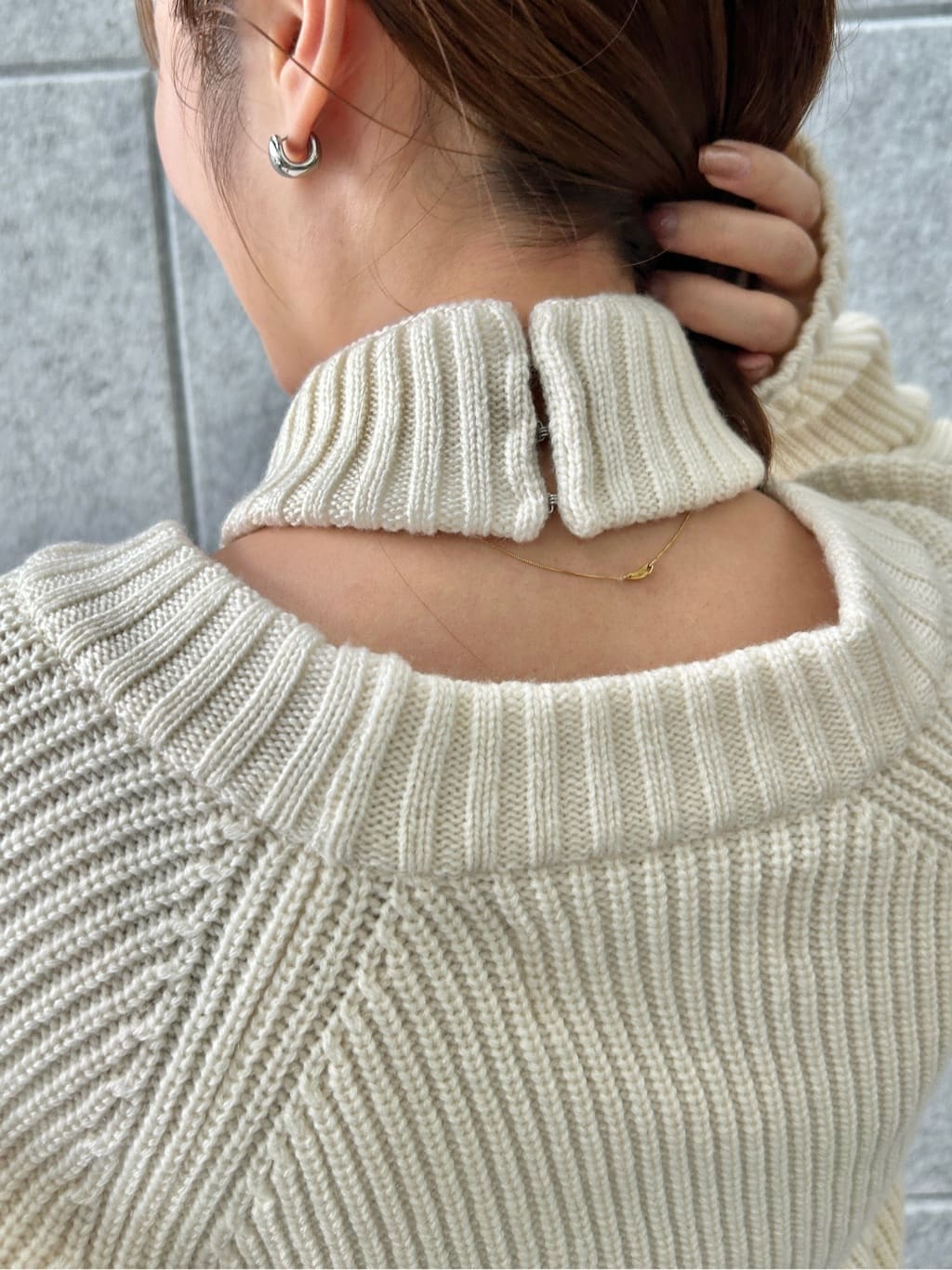 harunaさんの「CODE A｜dual form zip knit」を使ったコーディネート