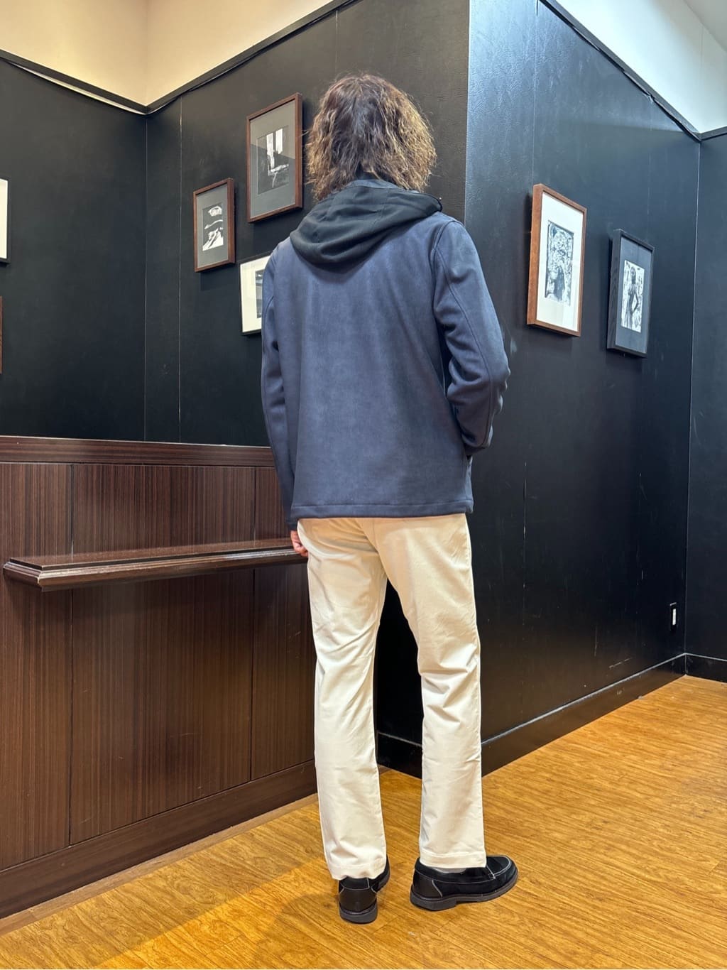 おーのさんの「TAKEO KIKUCHI｜【JUST ONE LAYER】ダウンファブリック ジップアップ フード ブルゾン」を使ったコーディネート