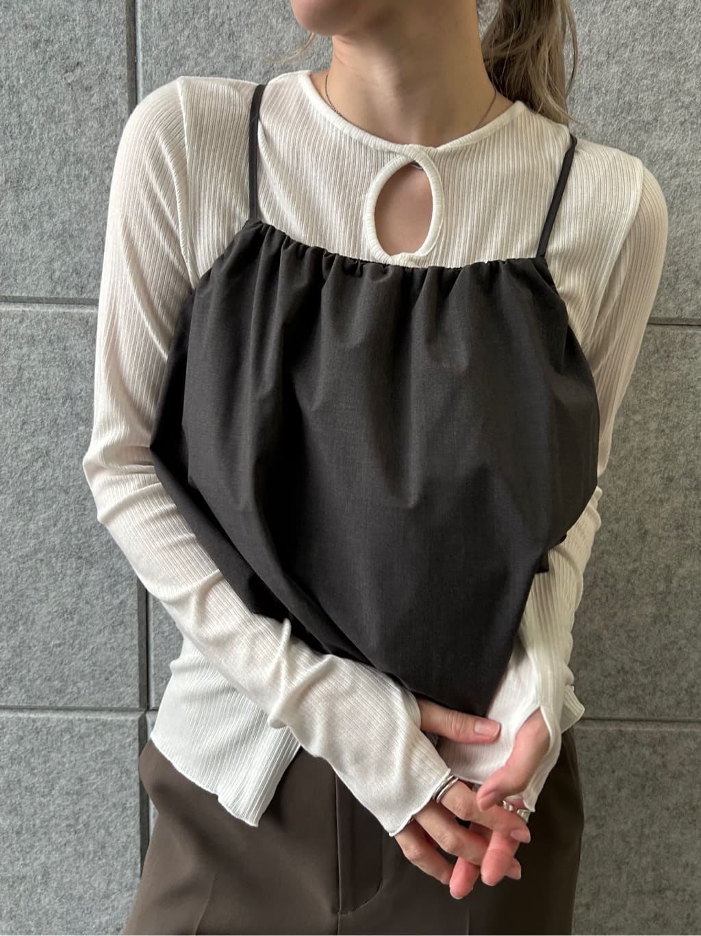 honoka Aさんの「CODE A｜balloon cami」を使ったコーディネート