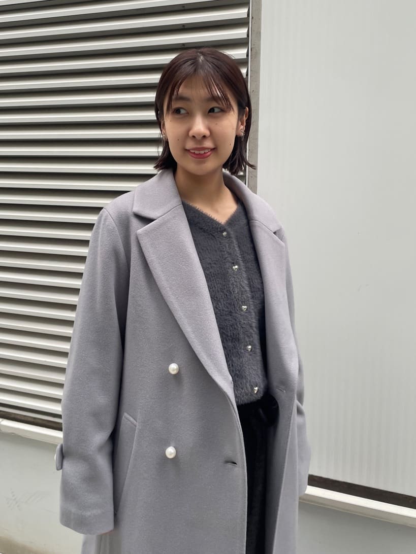 abeさんの「Couture brooch｜【上品華やか・通勤】ラメツイード ワイドパンツ」を使ったコーディネート