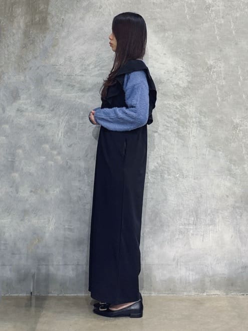 misaさんの「THE SHOP TK｜【シーズンレス】フリルオールインワン」を使ったコーディネート