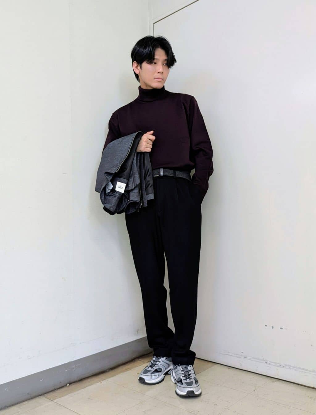 ryoさんの「TAKEO KIKUCHI｜アンチピリング タートルネック ニット」を使ったコーディネート