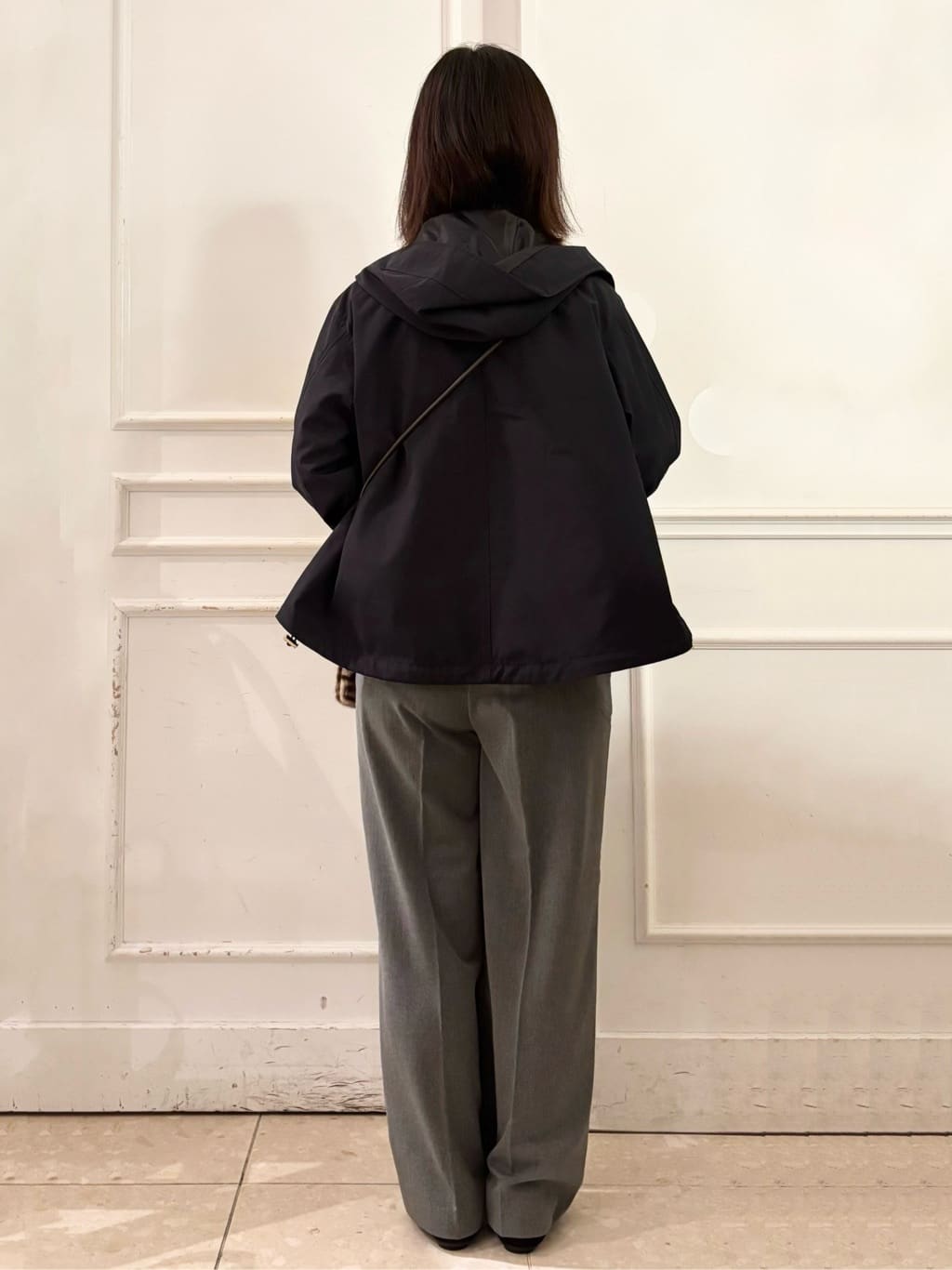 やまさんの「OPAQUE.CLIP｜【11色展開】フェイクファースクエアミニポシェット」を使ったコーディネート