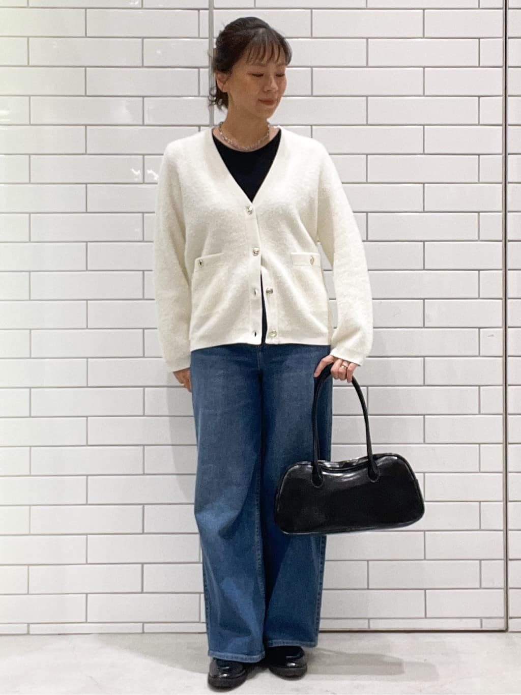 oiさんの「OPAQUE.CLIP｜チェーンマンテルネックレス」を使ったコーディネート