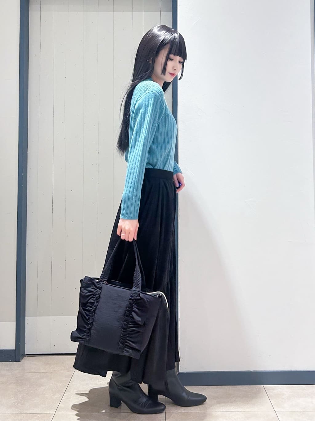 yukinoさんの「grove｜【毛玉軽減／洗える】ミニケーブルニット」を使ったコーディネート