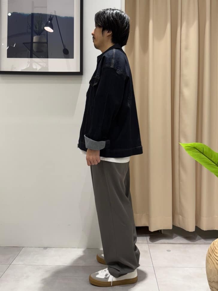 はさんの「THE SHOP TK｜コットンデニムブルゾン 【セットアップ可】」を使ったコーディネート