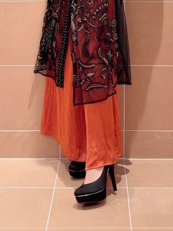 kaoriさんの「ESPERANZA｜2WAY超ハイヒール厚底パンプス」を使ったコーディネート