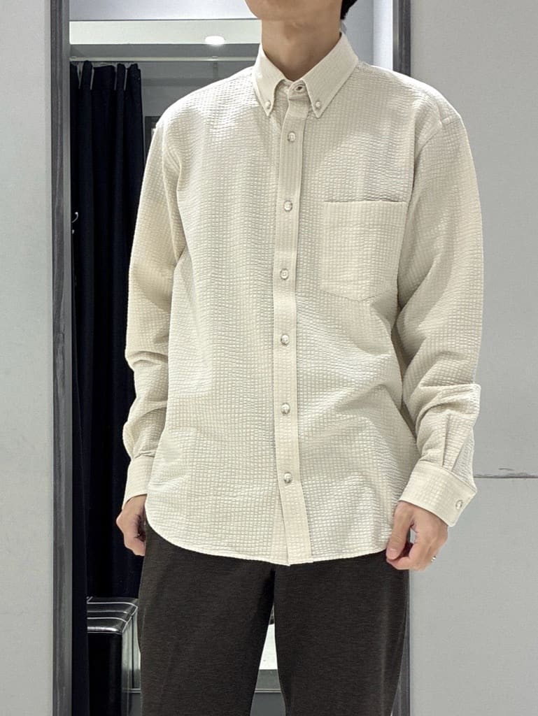 わいずみさんの「TAKEO KIKUCHI｜【None Of Stress】アクティブジャージ 千鳥 パンツ」を使ったコーディネート