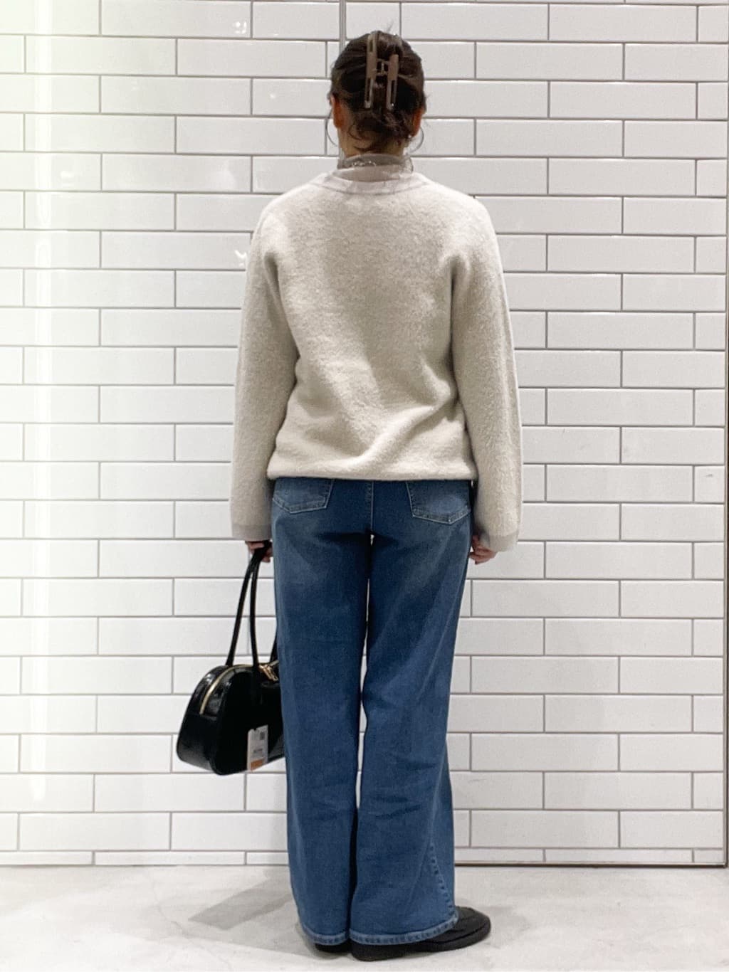 oiさんの「OPAQUE.CLIP｜ストレッチバギーデニム【洗濯機洗い可】《SS～LL》」を使ったコーディネート