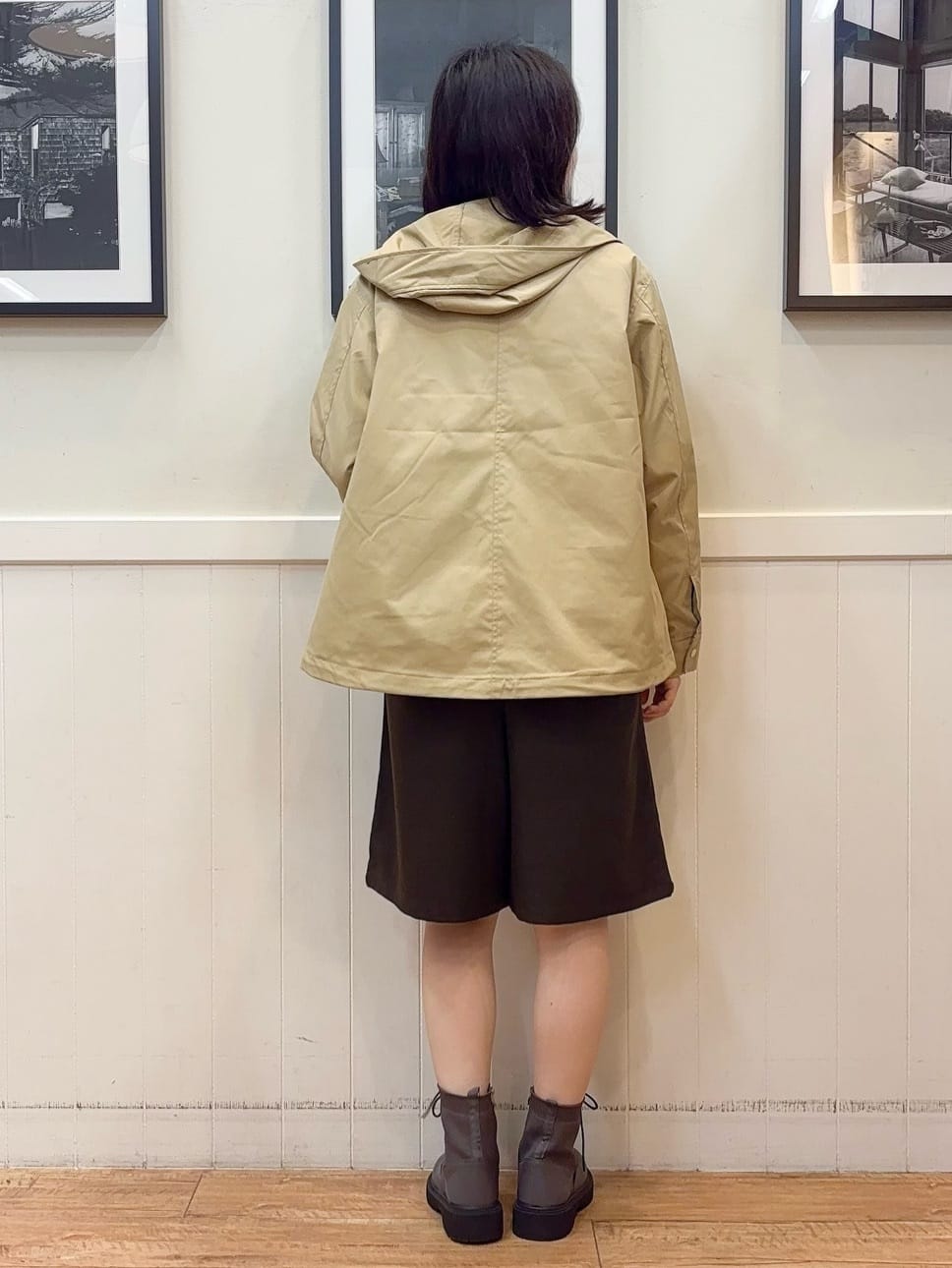 えぬさんの「SHOO･LA･RUE｜【セットアップ可】チェック柄タックハーフパンツ」を使ったコーディネート