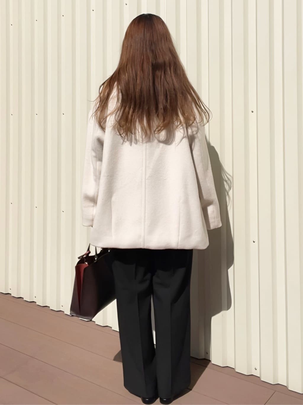 Ramuさんの「OPAQUE.CLIP｜カシミヤブレンドウールミドルピーコート」を使ったコーディネート