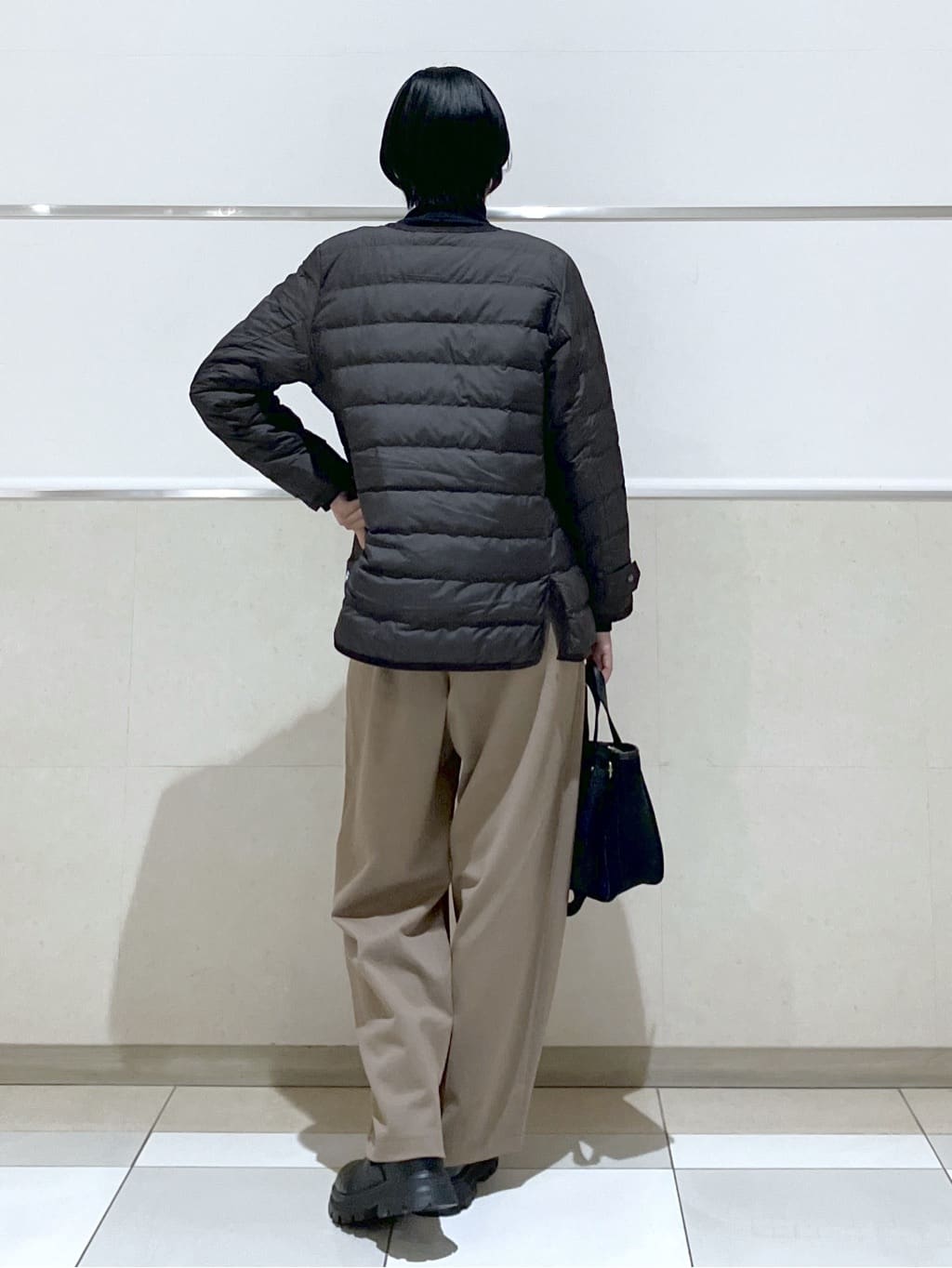 eriko さんの「Dessin｜【撥水・2WAY】ミュラーダウンコートミドル丈」を使ったコーディネート