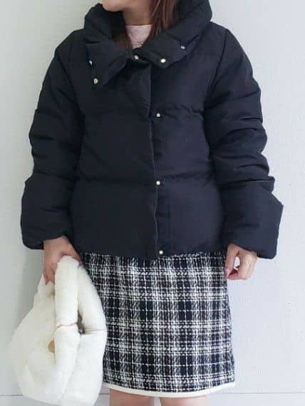 Riaさんの「index｜KAWADAダウンショートコート【撥水／洗濯機OK／静電気防止裏地】《XS～LL》」を使ったコーディネート