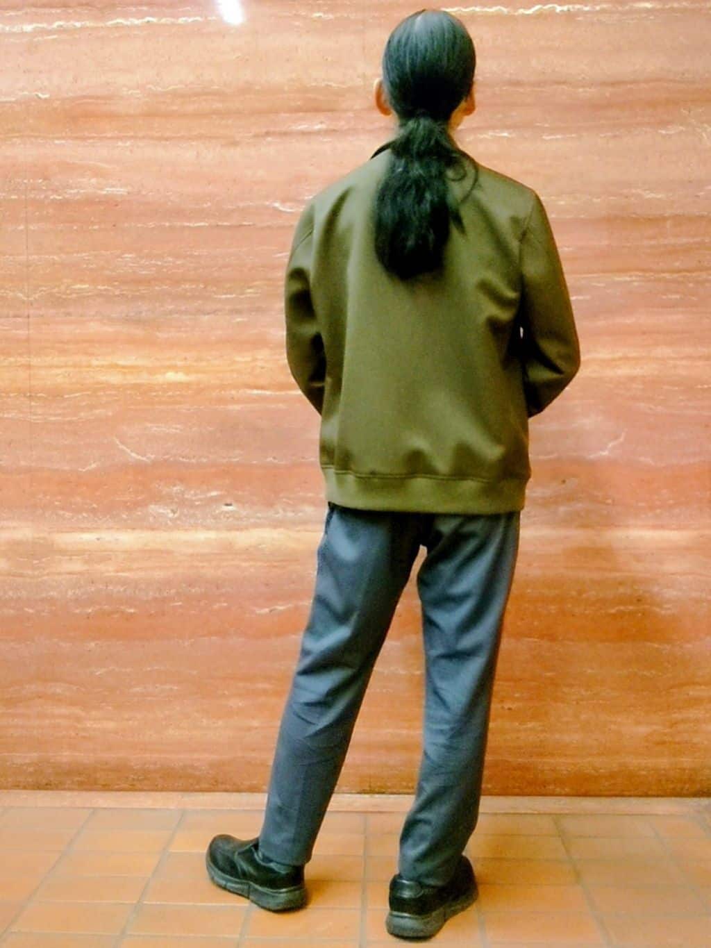 かしげるさんの「TAKEO KIKUCHI｜【JUST ONE LAYER】ダウンファブリック ジップアップ リブ ブルゾン」を使ったコーディネート