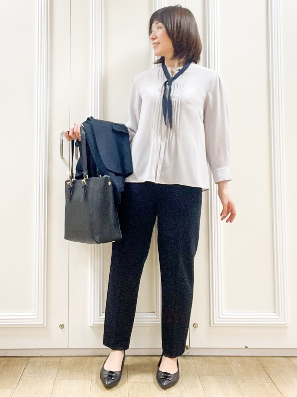 めいさんの「Reflect｜【SS-4Lサイズ】匠センタープレスベーシックパンツ」を使ったコーディネート