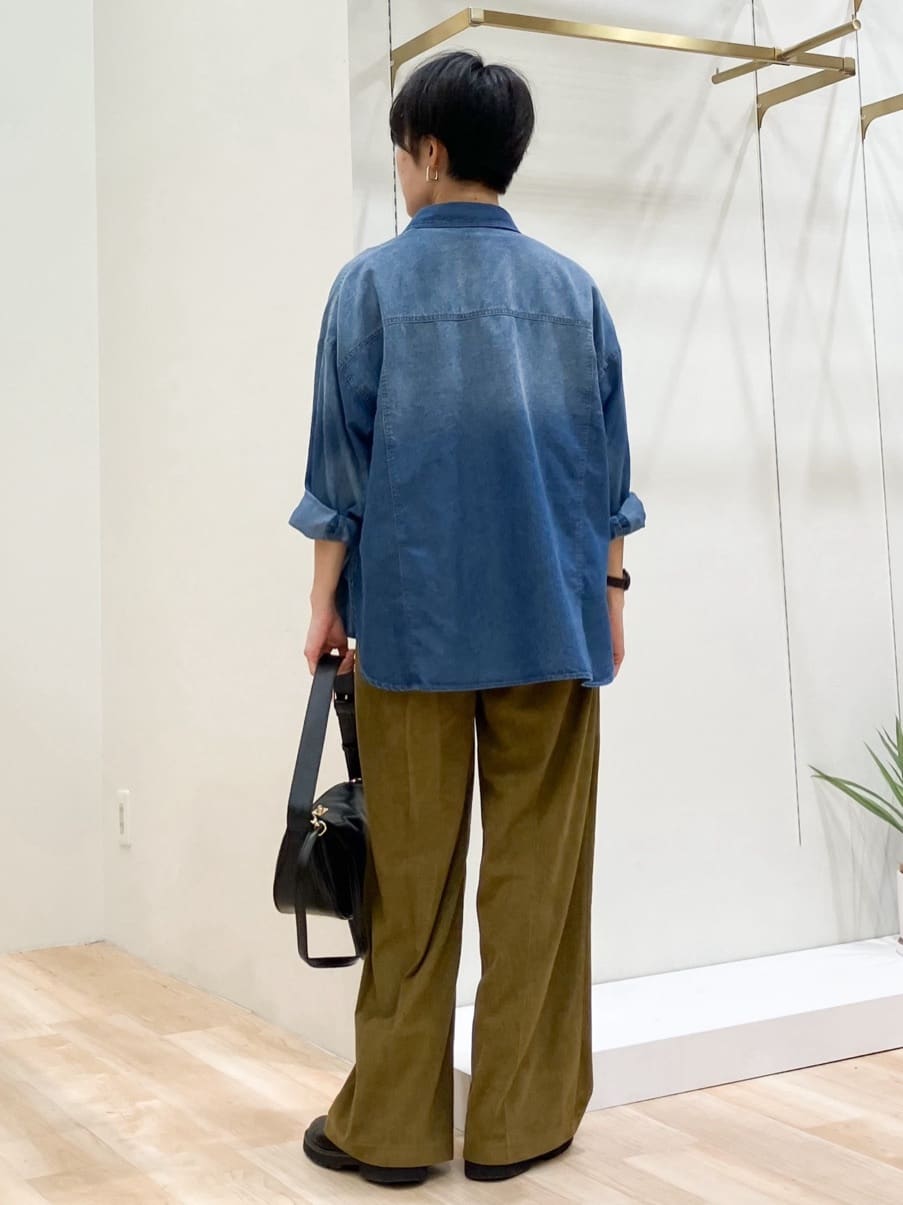 Keiさんの「grove｜コーデュロイワイドパンツ」を使ったコーディネート