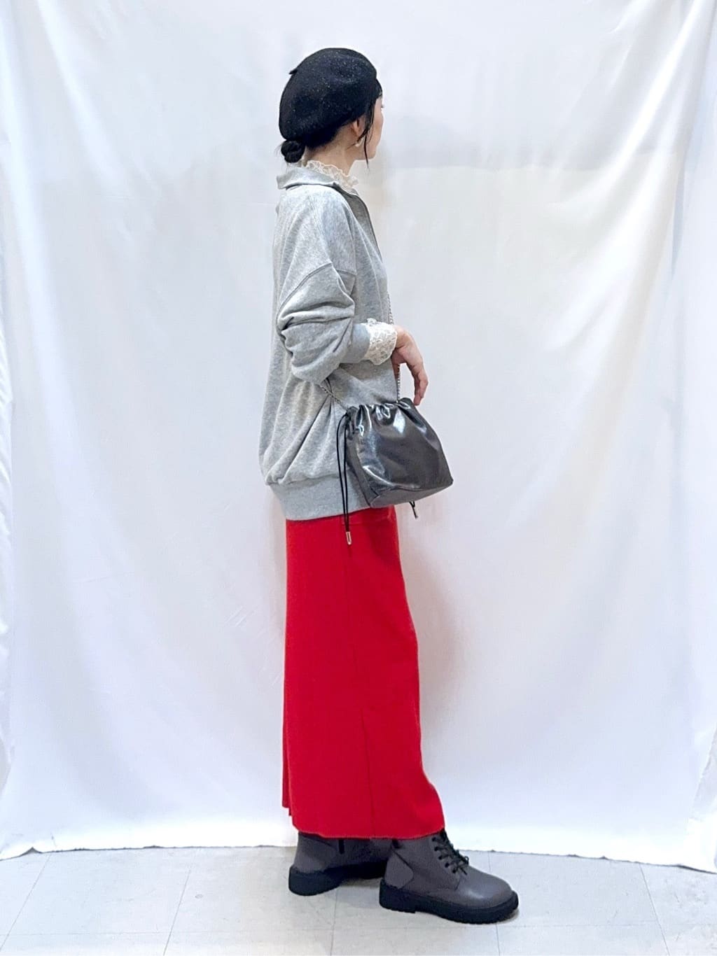 𝐇𝐢𝐫𝐨𝐦𝐢さんの「SHOO･LA･RUE｜【S-LL】上品なレースハイネックトップス」を使ったコーディネート