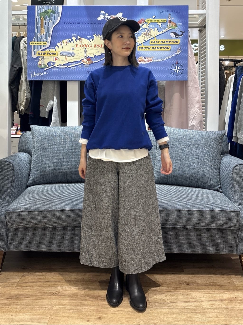 risaさんの「Dessin｜【洗える】裾ドロスト付きカットソー」を使ったコーディネート