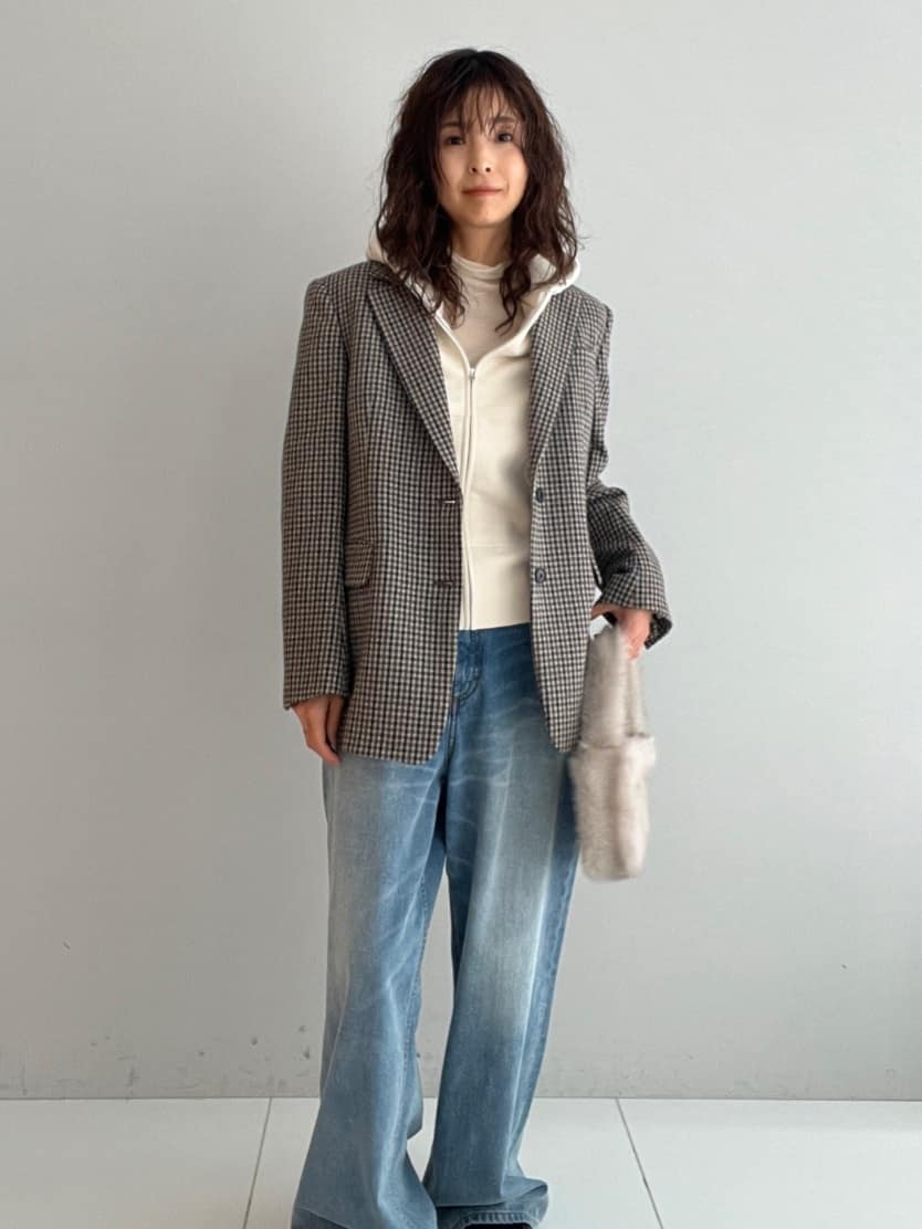 misaさんの「DRESSTERIOR｜デキシー吊裏毛ジップアップパーカ」を使ったコーディネート