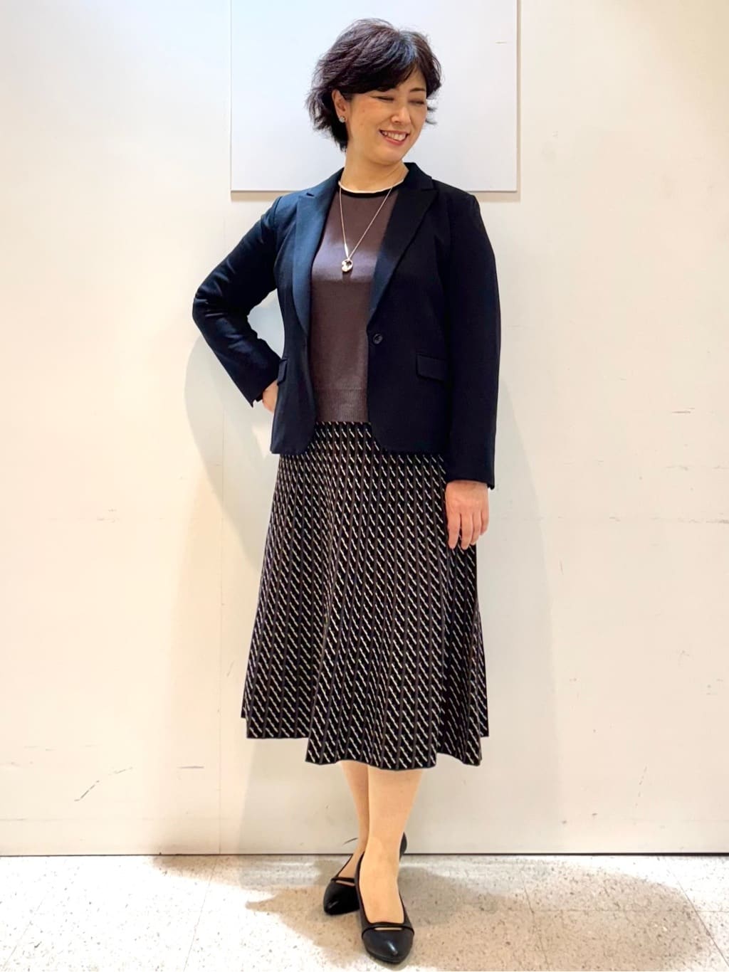 ヤスコさんの「Reflect｜【SS-4Lサイズ】匠ジャケット／ベーシックテーラード／WEB先行カラーあり」を使ったコーディネート