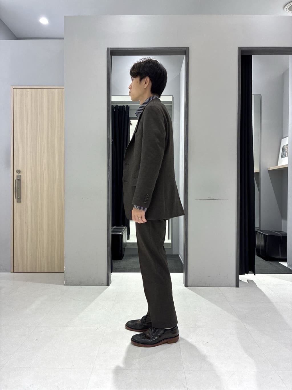 わいずみさんの「TAKEO KIKUCHI｜【None Of Stress】アクティブジャージ 千鳥 ジャケット」を使ったコーディネート