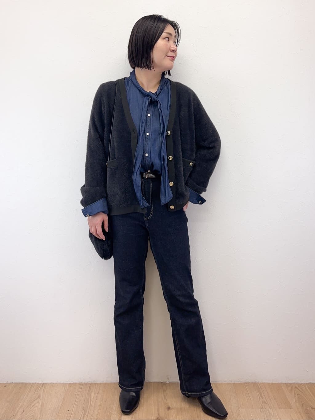 Takeさんの「OPAQUE.CLIP｜ウールライクフィット＆フレアワンピース【洗濯機OK】」を使ったコーディネート