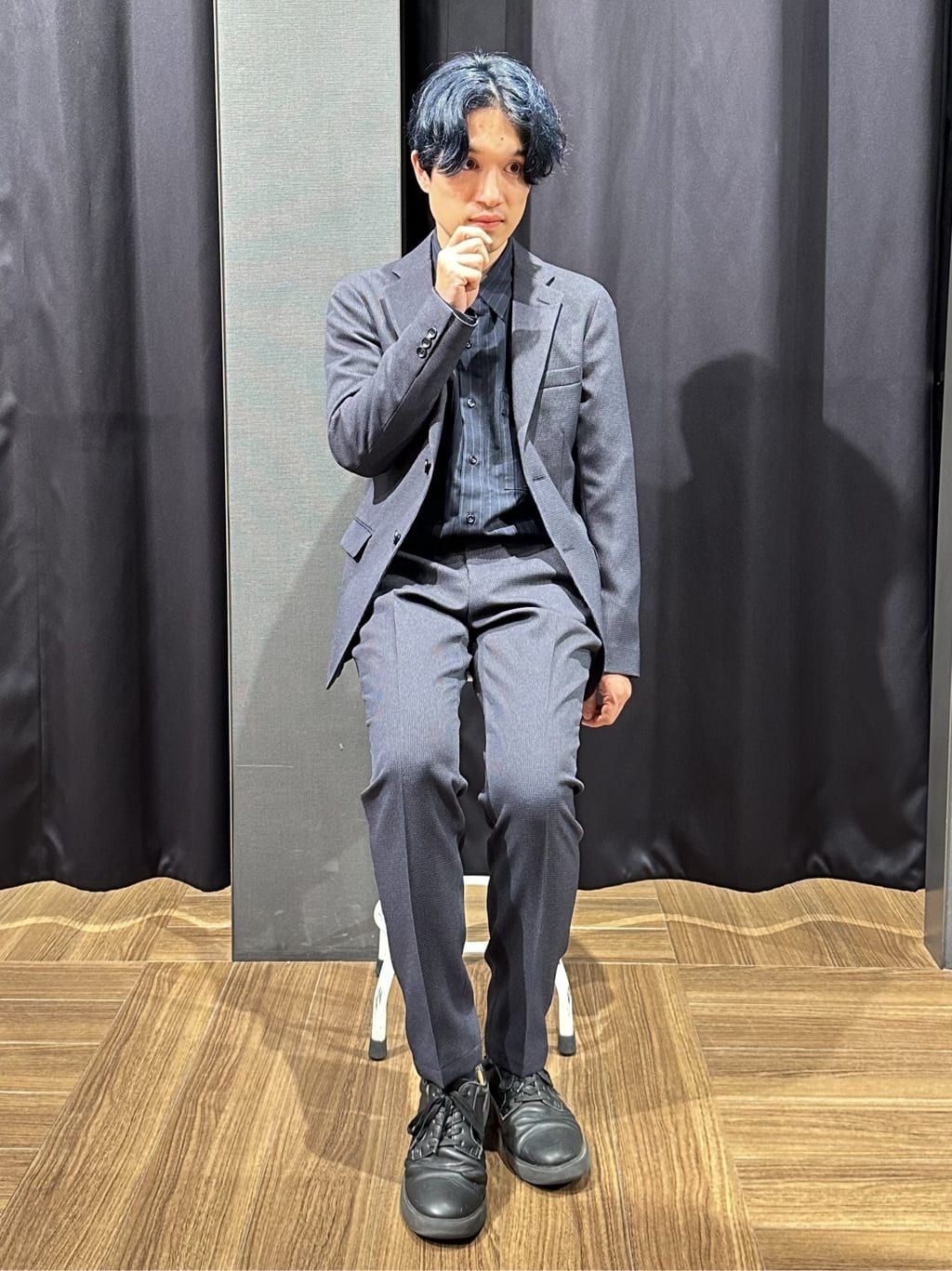 tomoyaさんの「THE SHOP TK｜ハウンドトゥースジャケット 【洗濯機OK/セットアップ可】」を使ったコーディネート