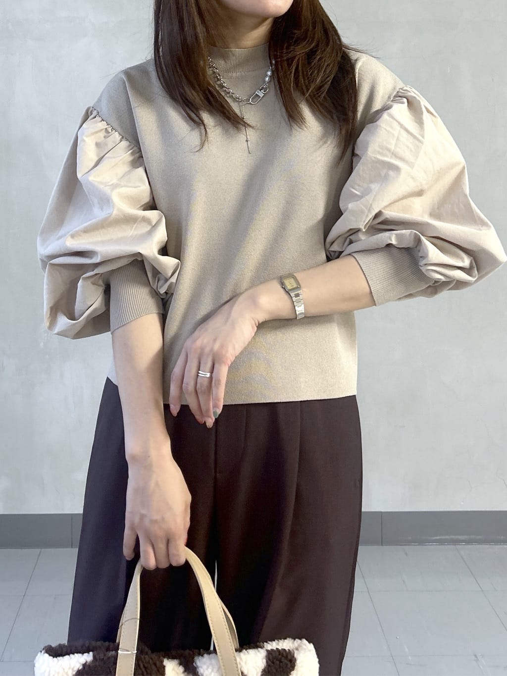 takaさんの「INDIVI｜Comfy SET UP｜イージーストレートワイドパンツ【セットアップ対応／通勤/カセット服】」を使ったコーディネート