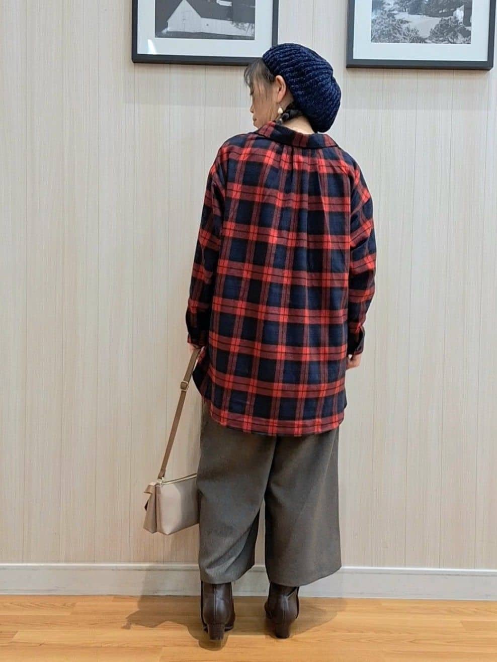 Saoさんの「SHOO･LA･RUE｜【S-LL】柔らかさが癖になる 起毛コットン オーバーサイズシャツ」を使ったコーディネート