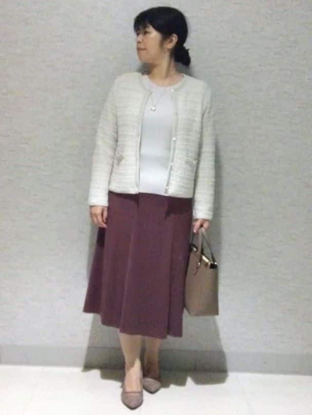sakoさんの「Reflect｜【ライトアウター／ゆったりシルエット／気軽な羽織に◎】ドライタッチカーディガン」を使ったコーディネート