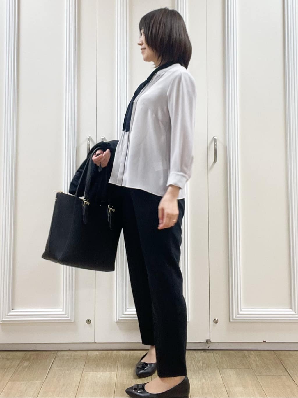 めいさんの「Reflect｜【SS-4Lサイズ】匠センタープレスベーシックパンツ」を使ったコーディネート