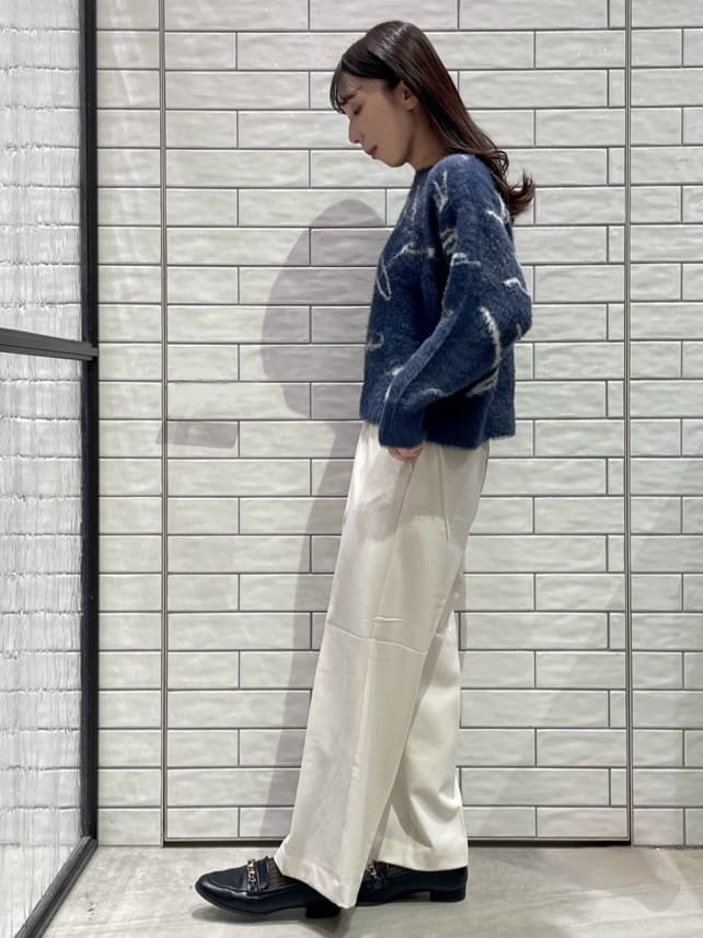 ayakaさんの「OPAQUE.CLIP｜アート柄シャギーニット【洗濯機OK】」を使ったコーディネート