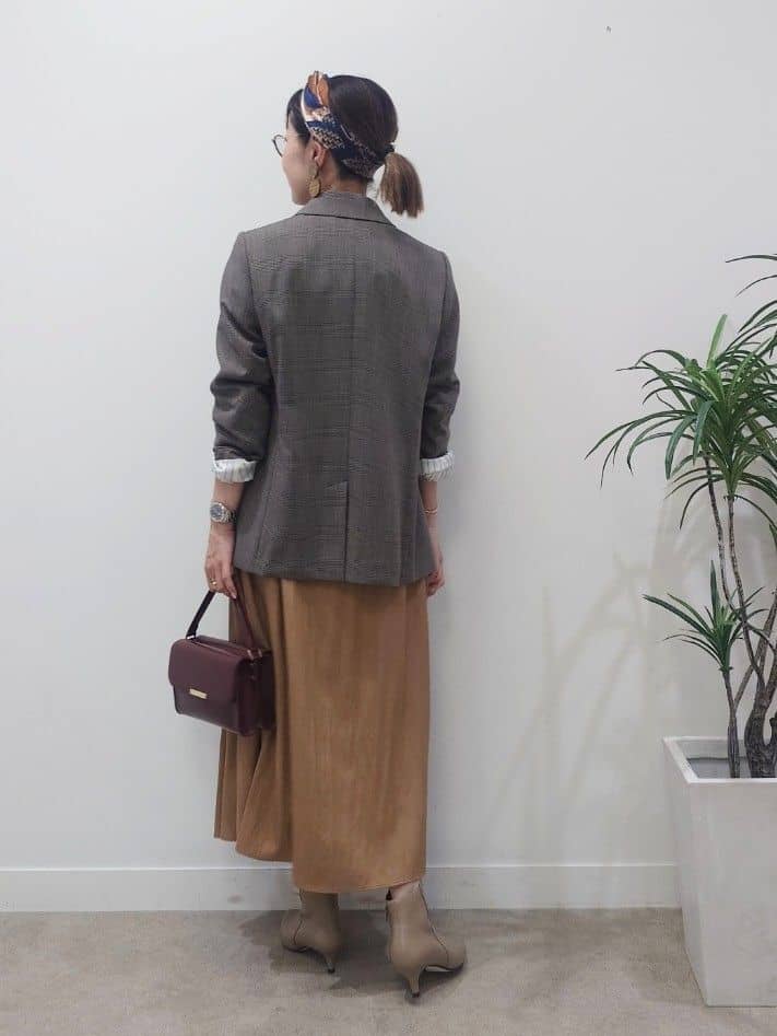 MUTSUKOさんの「UNTITLED｜【セットアップ可】ウールライク ダブルブレストジャケット」を使ったコーディネート