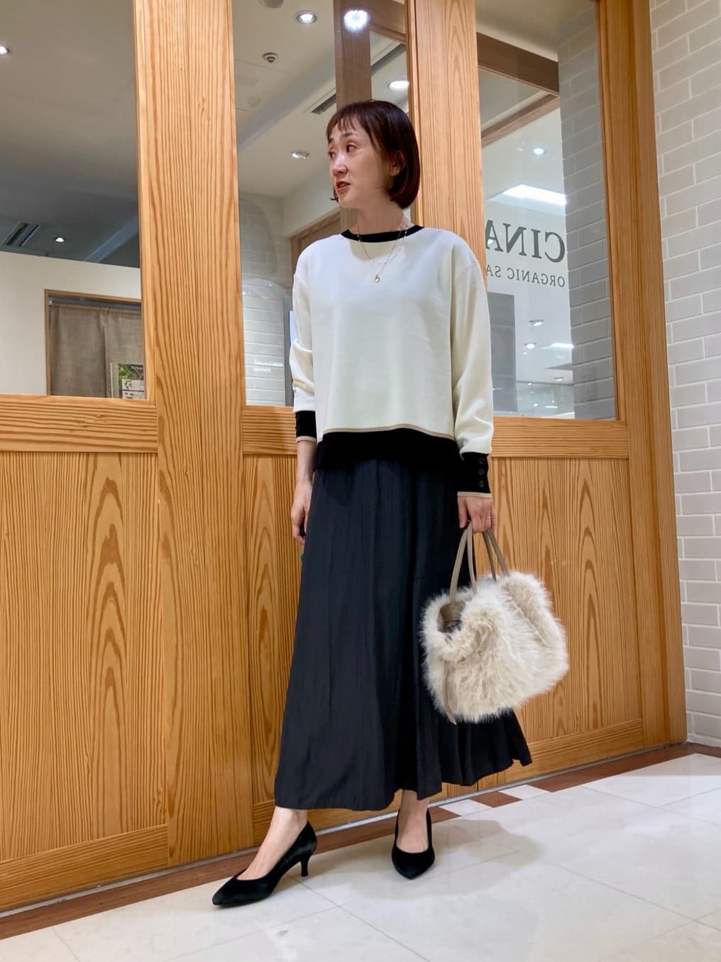 ゆうさんの「UNTITLED｜【アンサンブル可/洗える】ウールミラノリブニット」を使ったコーディネート