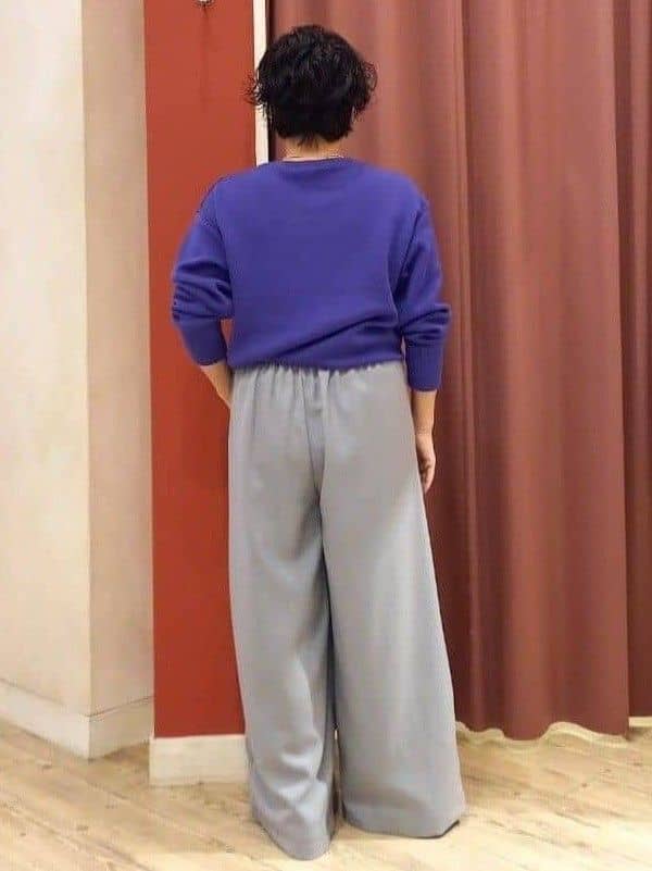 cameさんの「SHOO･LA･RUE｜【着丈選べる/S-LL】スタイルアップが叶う ベルト付きワイドパンツ」を使ったコーディネート