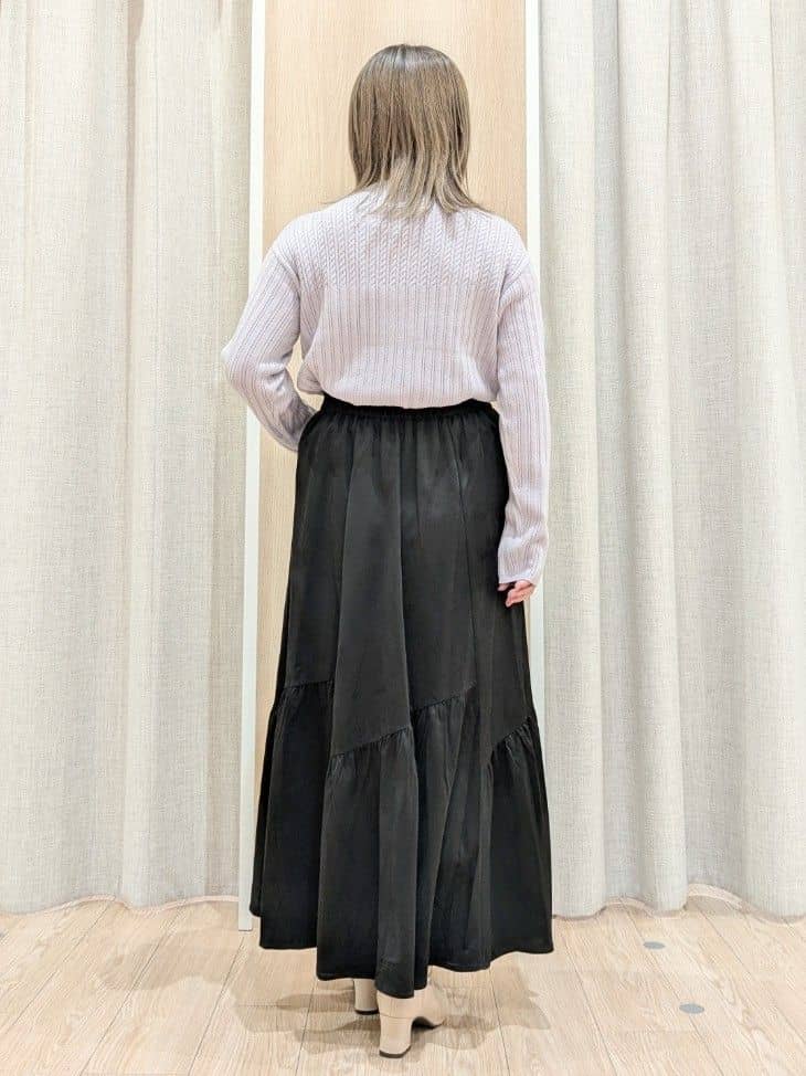 minさんの「grove｜【毛玉軽減／洗える】ミニケーブルニット」を使ったコーディネート