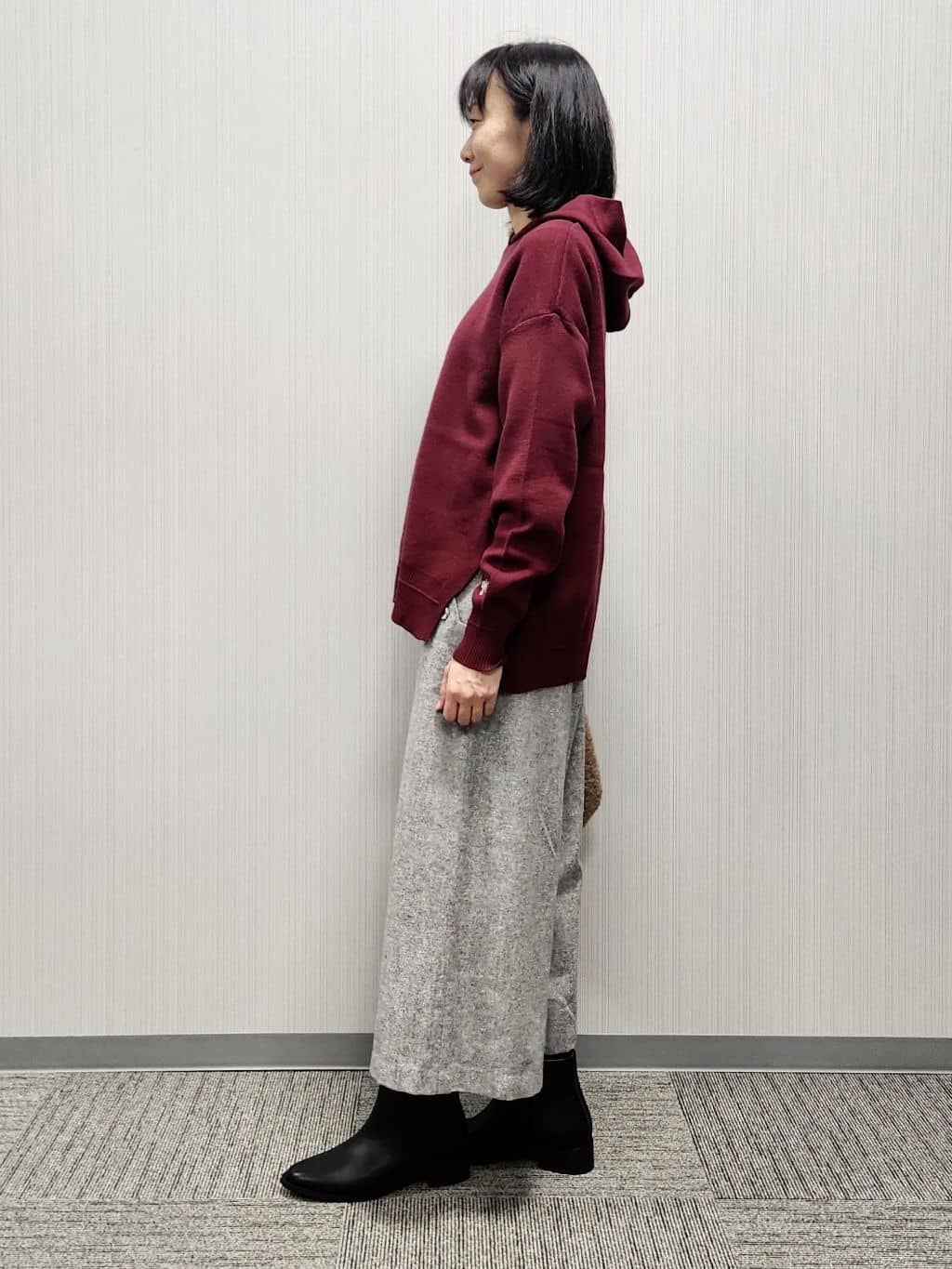 naraさんの「Dessin｜【洗える／体型カバー】ちょうどいいニットパーカ」を使ったコーディネート
