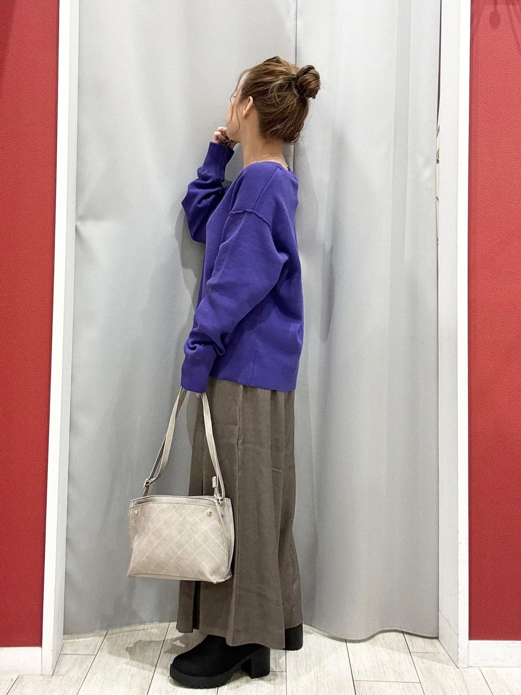 shioさんの「SHOO･LA･RUE｜【着丈選べる/S-LL】スタイルアップが叶う ベルト付きワイドパンツ」を使ったコーディネート