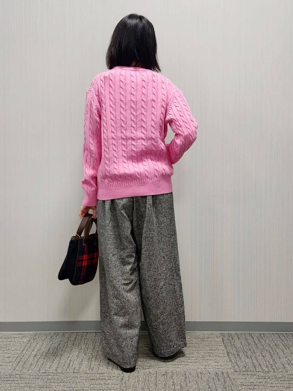 naraさんの「Dessin｜【洗える/後ろゴム】ツイードワイドパンツ」を使ったコーディネート