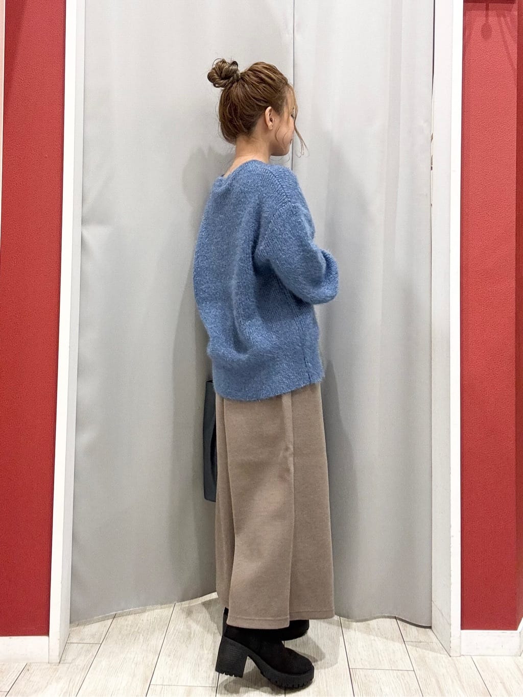 shioさんの「SHOO･LA･RUE｜【洗濯機可】美脚見え あったか圧縮ニット ガウチョパンツ」を使ったコーディネート