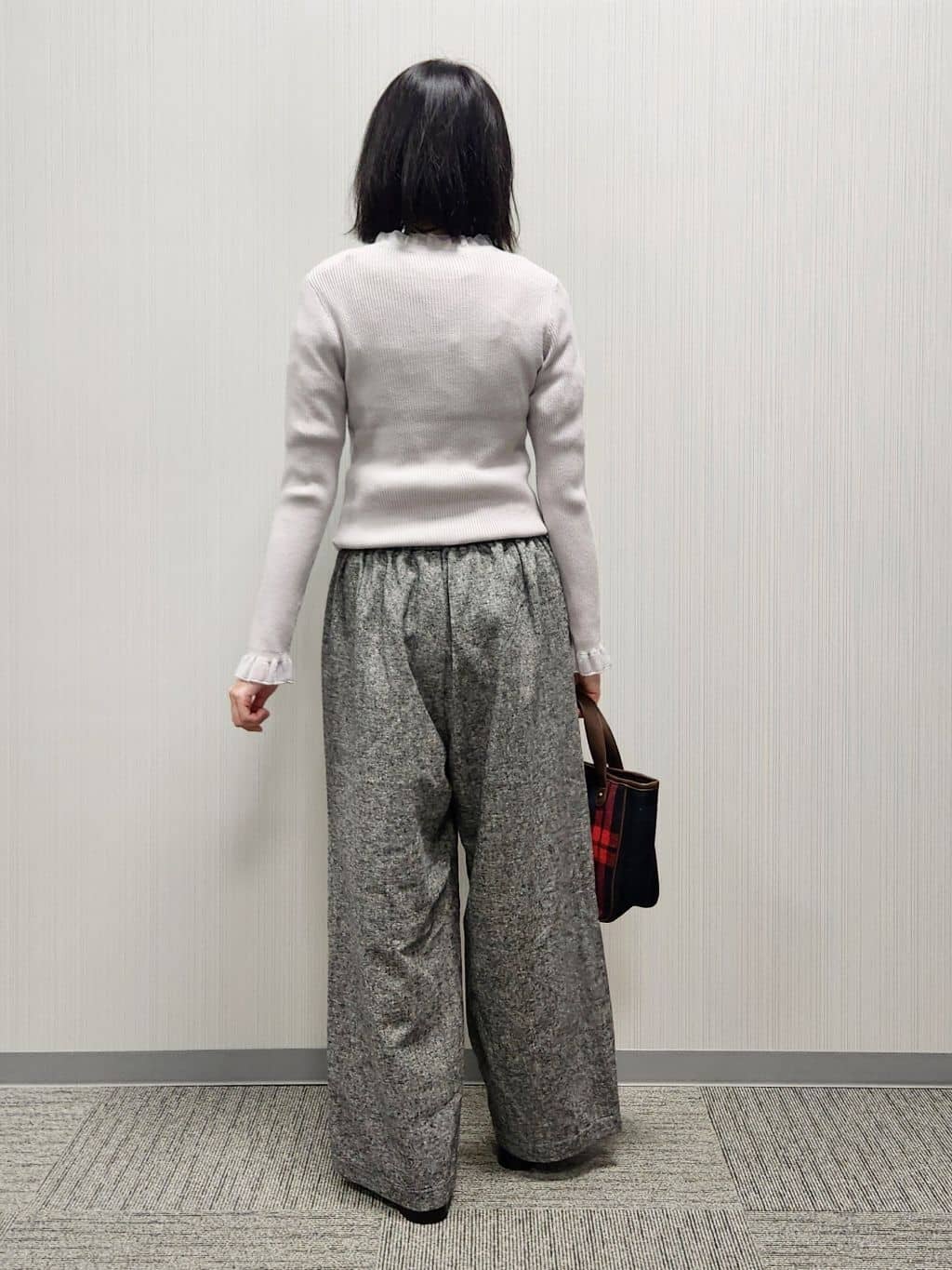 naraさんの「Dessin｜【洗える】オーガンジーフリルニット」を使ったコーディネート