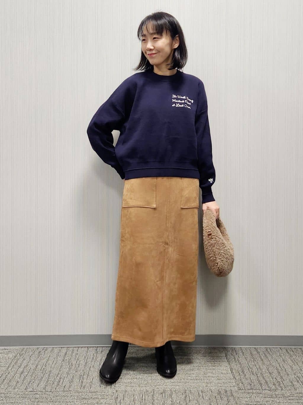 naraさんの「Dessin｜【撥水・2WAY】ミュラーダウンコートミドル丈」を使ったコーディネート
